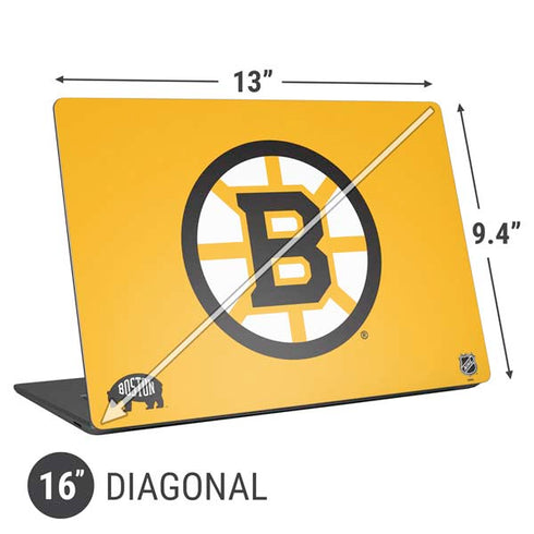 NHL Boston Bruins Solid Background Universal Laptop 16in (13 x 9.4in) Skin